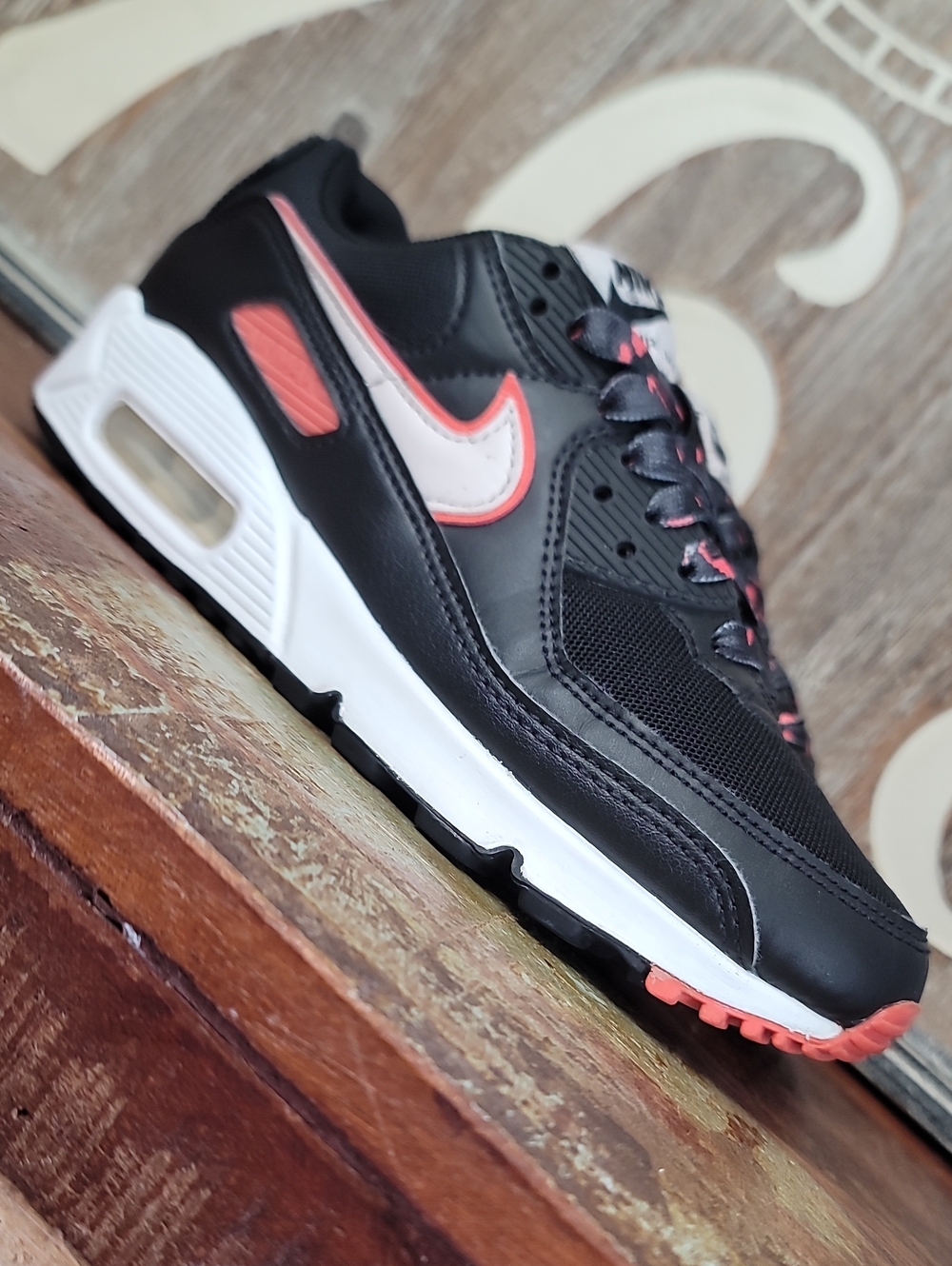 Nike Wmns Air Max 90 "Black Light Soft Pink" Wmns 7 (Good Cond) Fast Shipping